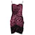 Dolce & Gabbana Mini abito con drappeggio frontale leopardato in seta di cotone stampata rosa  ref.878930