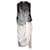 Zimmermann Robe mi-longue nouée sur le devant en soie multicolore Noir  ref.878959