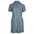 Kleid mit Monogramm-Print von Sandro aus blauer Baumwolle  ref.878974