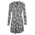 Maje Star Print Mini Dress in Black Cupro Cellulose fibre  ref.878997