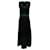 Maje V-Neck Sleeveless Midi Dress in Black Viscose Cellulose fibre  ref.879007