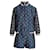 Anna Sui Printed Jacket and Shorts Set in Navy Blue Polyester  ref.879011