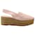 Stella Mc Cartney Stella McCartney Slingback Espadrilles Platform Sandals in Pink Faux Leather Synthetic Leatherette  ref.879016