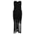 Dolce & Gabbana Spitzen-Fransenkleid aus schwarzer Nylon-Viskose Zellulosefaser  ref.879029