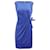 Diane Von Furstenberg Mini-robe sans manches à nouer sur le côté en polyamide bleu  ref.879062