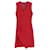 Ärmelloses, drapiertes Minikleid von Joseph aus rotem Acetat Zellulosefaser  ref.879066