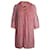 Diane Von Furstenberg Plissiertes bedrucktes Minikleid aus rosa Seide Pink  ref.879084