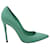 Zapatos de tacón con punta en punta de Gianvito Rossi en cuero verde azulado  ref.879088