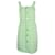 Sandro Lea Tweed-Minikleid aus grüner Bio-Baumwolle  ref.879103