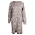 Chloé Chloe Leopard Print Long Sleeve Dress in Multicolor Animal Print Viscose Cellulose fibre  ref.879132