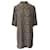 Ganni Mini Robe Chemise à Imprimé Feuillage en Viscose Imprimée Marron Fibre de cellulose  ref.879151