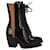 Chloé Rylee Ankle Boot Médio com Cadarço em Couro Marrom  ref.879162