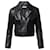 Kurze Balenciaga-Jacke aus schwarzem Leder  ref.879187