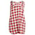 Autre Marque N°21 Racerback Plaid Tank Top in Red Print Cotton  ref.879190