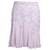 Giambattista Valli Mini jupe évasée bordée de dentelle en coton soie polyester lavande  ref.879194