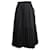 Falda midi plisada en poliéster negro de Comme Des Garcons  ref.879202