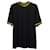 Camiseta de cuello redondo con ribete en contraste de Fendi en algodón negro  ref.879226
