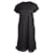 Marni Midikleid mit Paillettensaum aus schwarzer Baumwolle  ref.879249