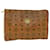 MCM Vicetos Logogram Clutch Bag PVC Leather Brown Auth bs4762  ref.879318