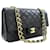 Chanel Classic lined flap 10" Chain Shoulder Bag Black Lambskin Leather  ref.879940