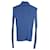 Max Mara Sportmax Textured Turtleneck Sweater in Blue Wool  ref.880161