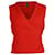 Diane Von Furstenberg Top Cache-Coeur en Viscose Rouge Fibre de cellulose  ref.880162