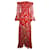 Autre Marque Caroline Constas - Robe longue épaules dénudées en soie à imprimé fleuri  ref.880173