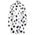 Carolina Herrera Robe chemise oversize à pois en coton blanc et noir  ref.880191