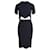 Conjunto de top y falda con dobladillo festoneado en viscosa negra de Alexander McQueen Negro Fibra de celulosa  ref.880202