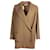 Stella Mc Cartney Gefütterter Mantel von Stella McCartney aus beigem Rayon Strahl Zellulosefaser  ref.880225