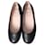 Baby Dior Zapatillas de ballet Negro Cuero  ref.880497