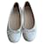 Baby Dior Zapatillas de ballet Rosa Cuero  ref.880498