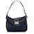 Fendi Blue FF Marble Logo Shoulder Bag Navy blue Denim Cloth  ref.880558