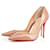 Christian Louboutin Iriza. IN PATENT LEATHER. nude new  size 39N Beige Varnish  ref.880617