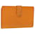 LOUIS VUITTON Epi Porte Monnaie Billets Viennois Wallet Orange M6324H LV 39484 Leather  ref.880675