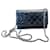 Wallet On Chain Chanel Cambon Schwarz Pink Leder