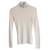 Dior-Pullover mit hohem Kragen und Paillettenverzierung Creme Seide Wolle  ref.881230