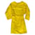 Hermès Vestidos Amarelo Algodão  ref.881321