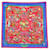 Hermès NINE HERMES SCARF EAST AND WESTERN STONES PAUWELS SQUARE NEW SCARF Red Silk  ref.881537