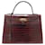 Hermès VINTAGE HERMES KELLY HANDBAG 32 SELLIER IN BROWN CROCODILE LEATHER HAND BAG Exotic leather  ref.881657