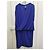 Maison Martin Margiela Langarmkleid Hellblau Viscose - Ansicht 2
