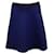 Sandro Paris A-line Flared Mini Skirt in Blue Polyester  ref.882390