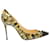 Christian Louboutin Printed Geo 100 Pumps in Multicolor Patent Leather Yellow  ref.882394