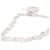 Lanvin-Perlen- und Bandhalskette aus cremefarbenen Perlen Weiß Roh  ref.882409
