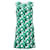 Dolce & Gabbana Minivestido linha A com estampa de folha de bananeira em algodão verde  ref.882410