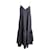 Anine Bing Averie Vestido midi sem mangas em algodão preto  ref.882431