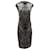 Vestido midi de punto sin mangas con diseño de libélulas en lana con estampado negro de Alexander Mcqueen  ref.882442