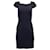 Mini abito Diane Von Furstenberg con maniche a sbuffo in viscosa blu navy Fibra di cellulosa  ref.882469