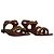 Sandalo Flat Bejeweled Marni in Pelle Marrone - vista 3