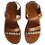 Sandalo Flat Bejeweled Marni in Pelle Marrone - vista 5